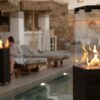 Elegant gas patio heater FARO