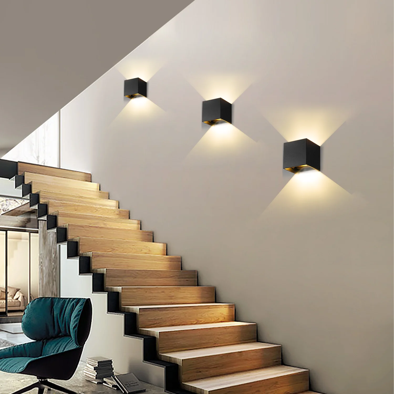MARPOU Led Wall Lamp Outdoor/ Indoor Waterproof IP 65 Surface Mounted LED Up and Down Wall Light Porch Garden 6W AC 90-260V MARPOU Led Wall Lamp Outdoor/ Indoor Waterproof IP 65 Surface Mounted LED Up and Down Wall Light Porch Garden 6W AC 90-260V