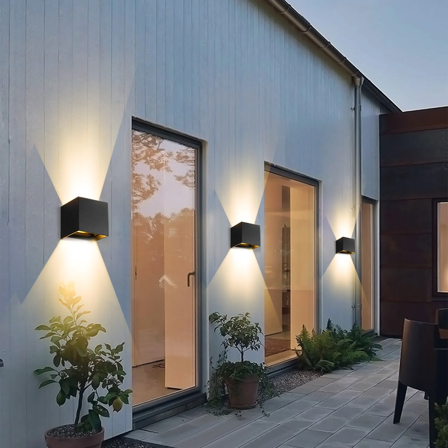 MARPOU Led Wall Lamp Outdoor/ Indoor Waterproof IP 65 Surface Mounted LED Up and Down Wall Light Porch Garden 6W AC 90-260V MARPOU Led Wall Lamp Outdoor/ Indoor Waterproof IP 65 Surface Mounted LED Up and Down Wall Light Porch Garden 6W AC 90-260V