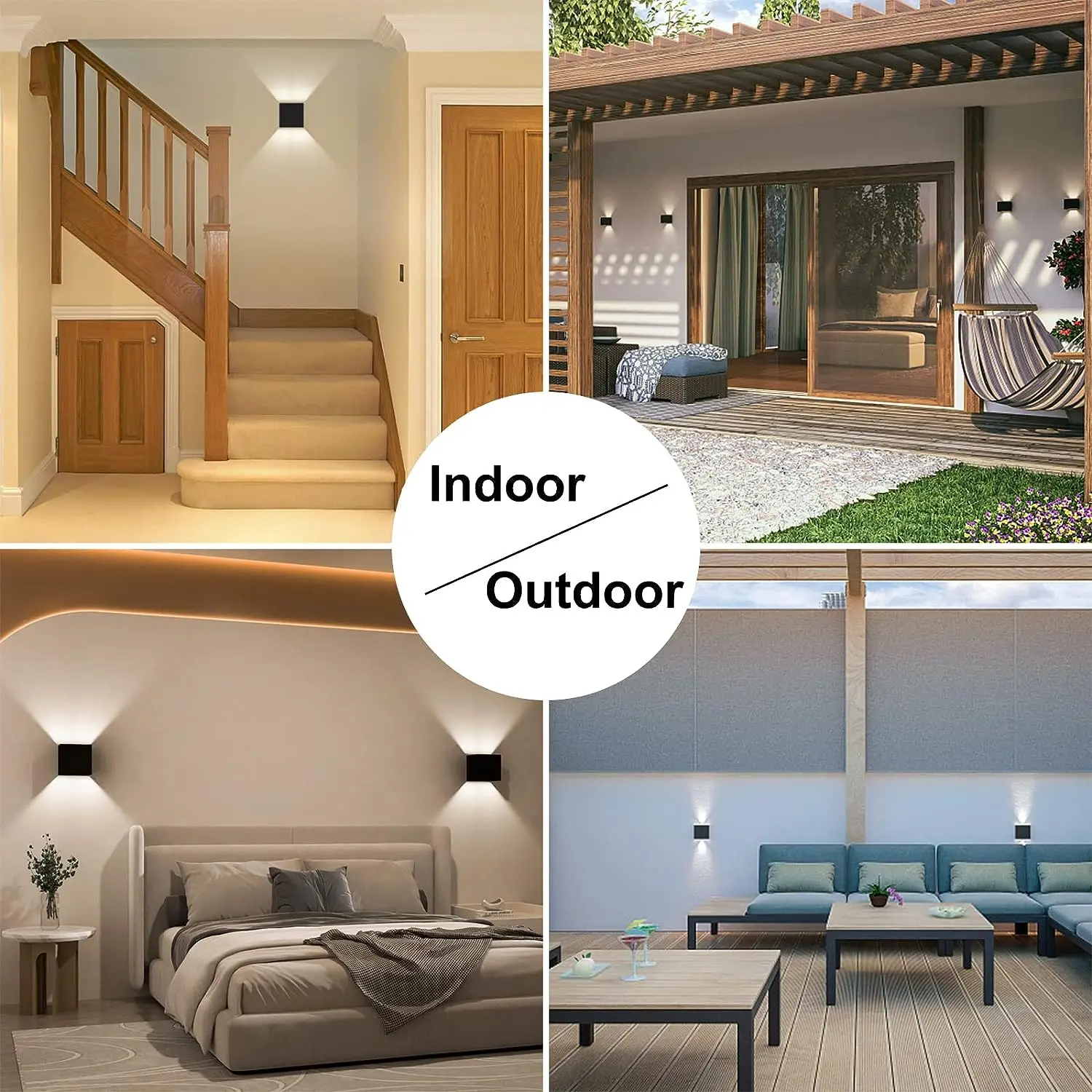 MARPOU Led Wall Lamp Outdoor/ Indoor Waterproof IP 65 Surface Mounted LED Up and Down Wall Light Porch Garden 6W AC 90-260V MARPOU Led Wall Lamp Outdoor/ Indoor Waterproof IP 65 Surface Mounted LED Up and Down Wall Light Porch Garden 6W AC 90-260V