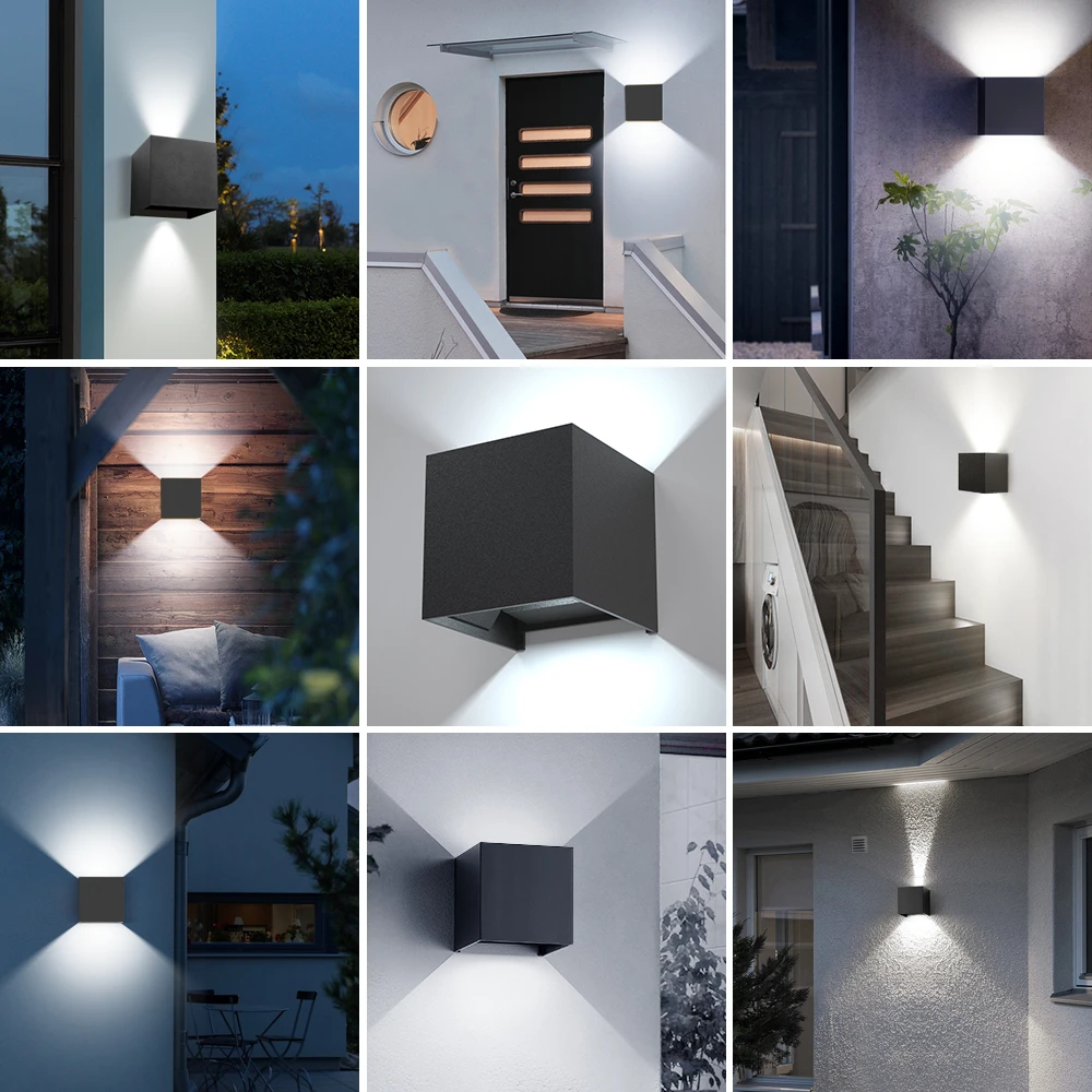 MARPOU Led Wall Lamp Outdoor/ Indoor Waterproof IP 65 Surface Mounted LED Up and Down Wall Light Porch Garden 6W AC 90-260V MARPOU Led Wall Lamp Outdoor/ Indoor Waterproof IP 65 Surface Mounted LED Up and Down Wall Light Porch Garden 6W AC 90-260V