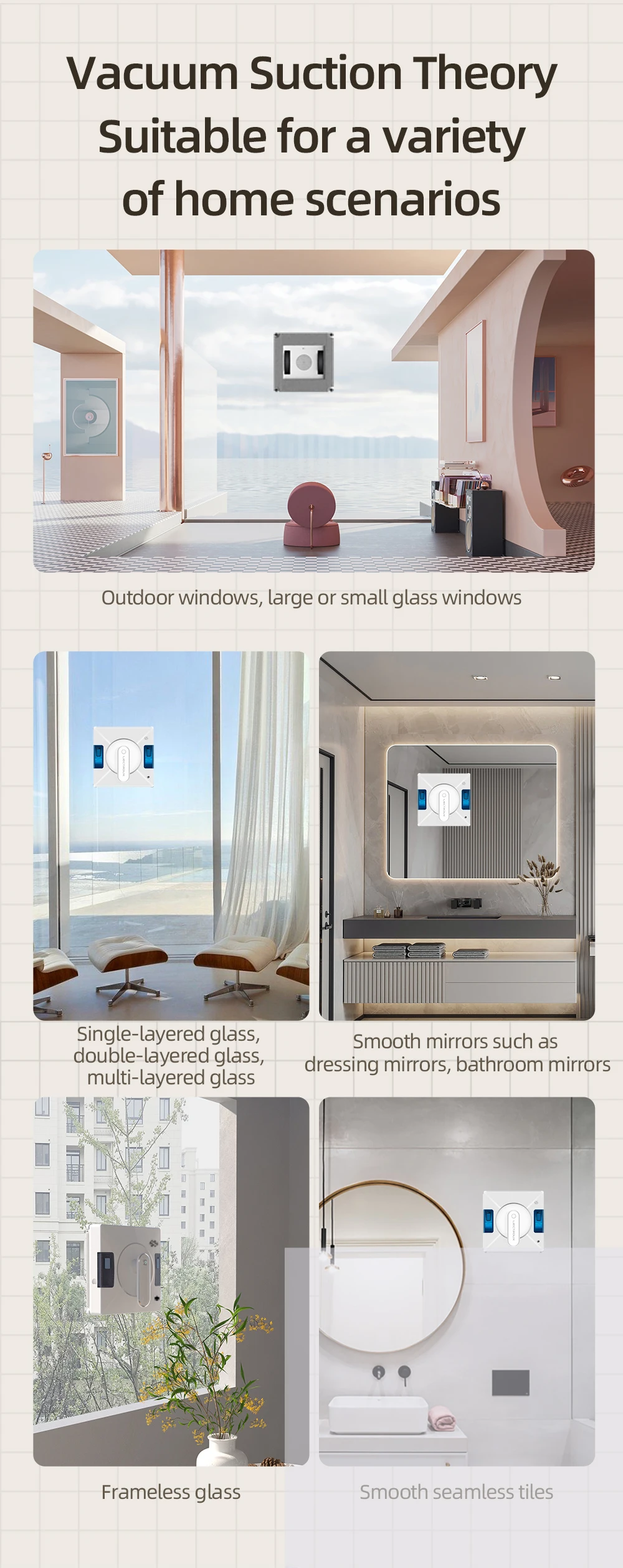 Window Cleaning Robot Liectroux YW509, 2-Way Water Spray,Home Glass Floor Wall Robot Window Cleaner,Strong Vacuum,Rimless Works Window Cleaning Robot Liectroux YW509, 2-Way Water Spray,Home Glass Floor Wall Robot Window Cleaner,Strong Vacuum,Rimless Works