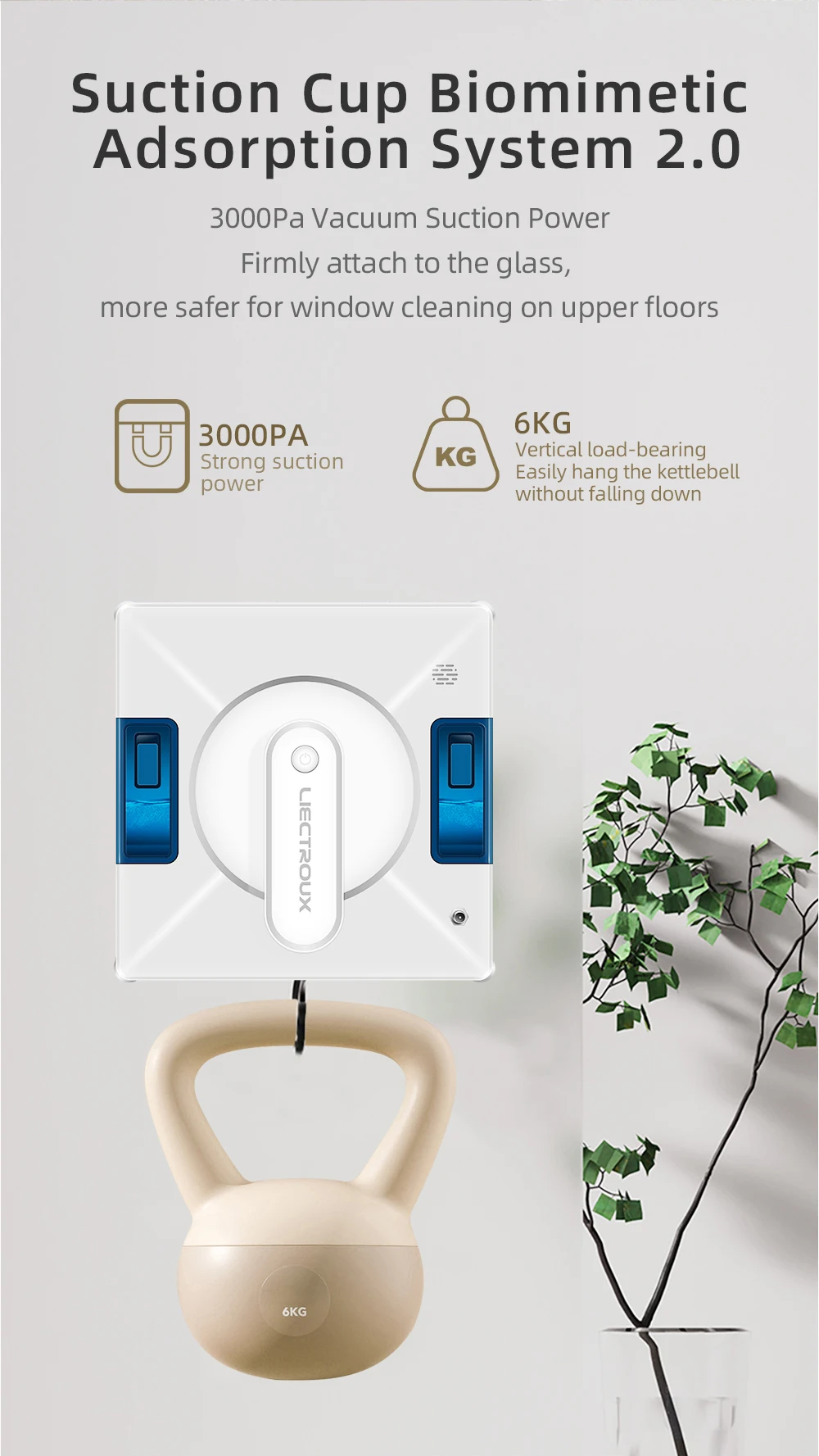 Window Cleaning Robot Liectroux YW509, 2-Way Water Spray,Home Glass Floor Wall Robot Window Cleaner,Strong Vacuum,Rimless Works Window Cleaning Robot Liectroux YW509, 2-Way Water Spray,Home Glass Floor Wall Robot Window Cleaner,Strong Vacuum,Rimless Works