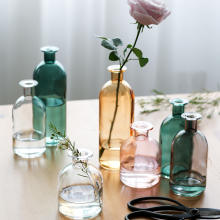 Transparent Glass Decorative Vase