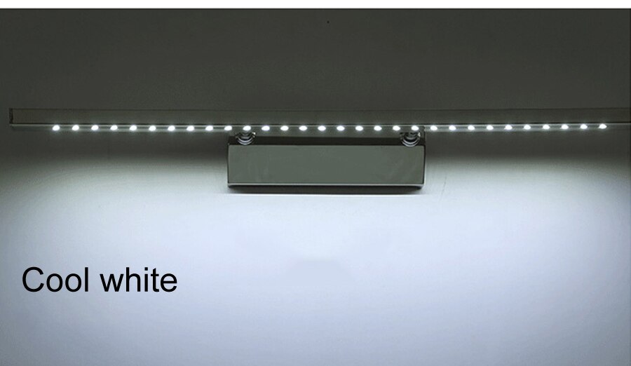 Long Silver Metal Wall Lamp