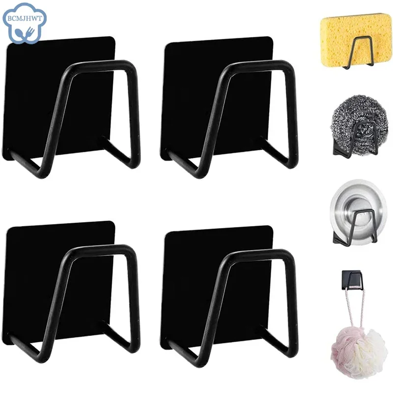 Kitchen Sponges Racks Self Adhesive Sink Sponges Drain Drying Rack Holders Kitchen Sink Accessories Dropshipping Stainless Steel - Image 5
