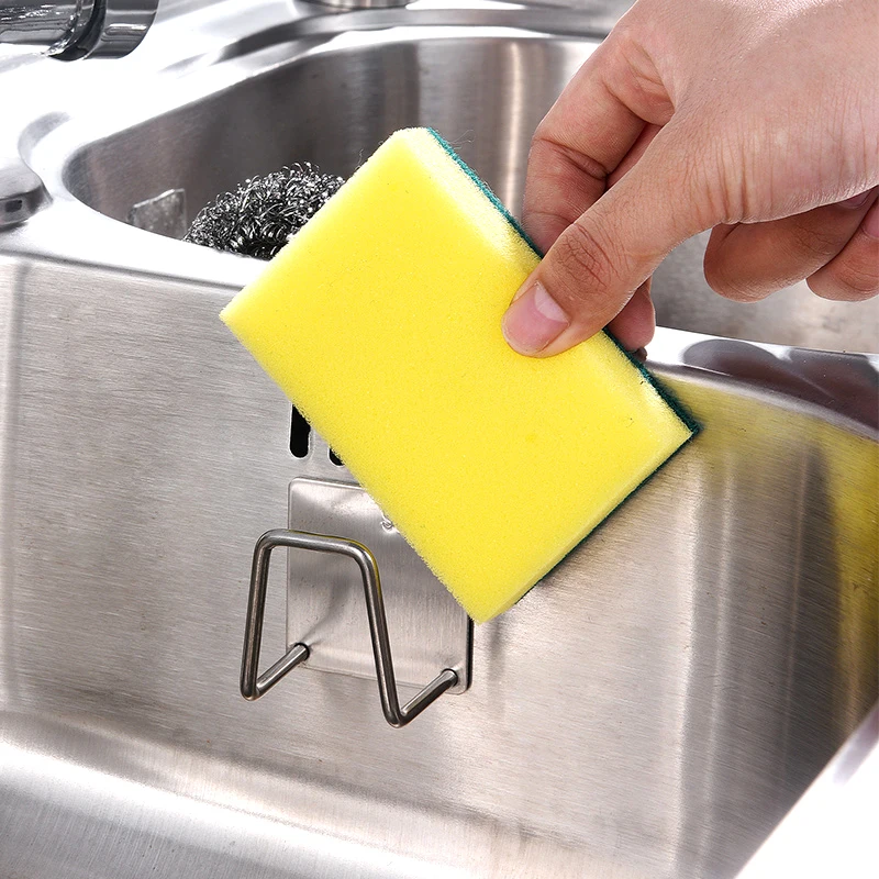 Kitchen Sponges Racks Self Adhesive Sink Sponges Drain Drying Rack Holders Kitchen Sink Accessories Dropshipping Stainless Steel Kitchen Sponges Racks Self Adhesive Sink Sponges Drain Drying Rack Holders Kitchen Sink Accessories Dropshipping Stainless Steel