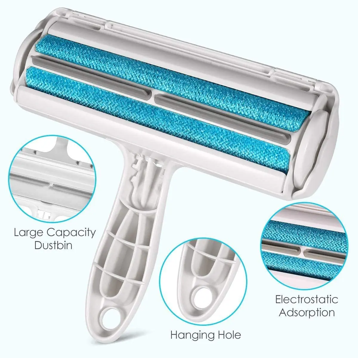 Pet Hair Remover Roller with Self-Cleaning Base - Image 2