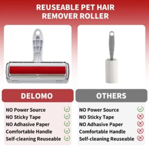 Pet Hair Remover Roller with Self-Cleaning Base - Image 5