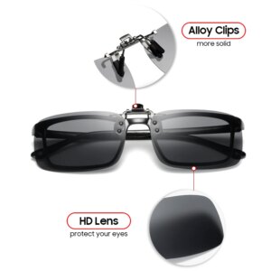 VIVIBEE Mirror Flip-Up Clip-On Sunglasses - Image 5