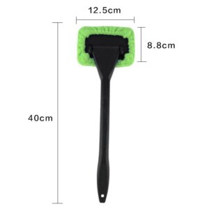 Windshield cleaning brush with microfiber bonnet - Image 4