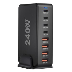 240W powerful desktop charger with 8 USB-C ports - Image 5