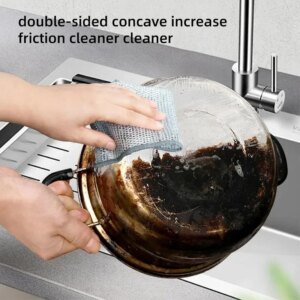 Thickened steel wire non-scratch cleaning cloth - Image 3