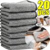 Thickened steel wire non-scratch cleaning cloth