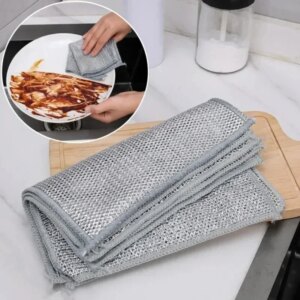 Thickened steel wire non-scratch cleaning cloth - Image 4