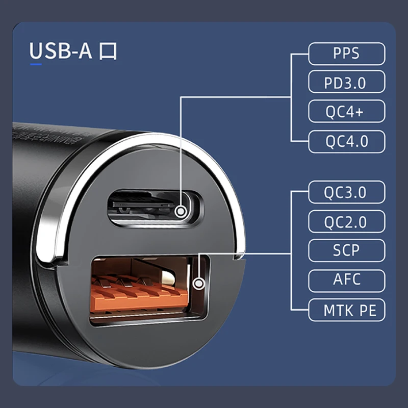Mini dual-port 100W fast car charger - Image 6
