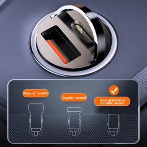 Alternative view of Mini dual-port 100W fast car charger