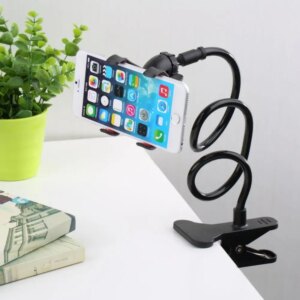 Universal flexible gooseneck mobile phone holder