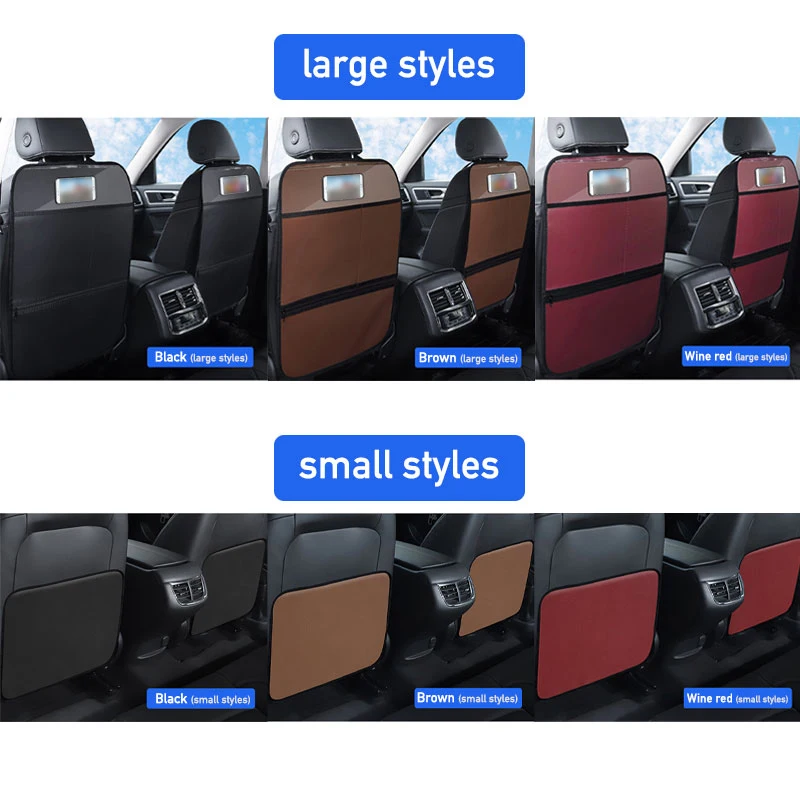 Car anti-kick mat and seat protector with storage - Image 6