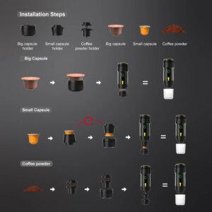 Portable wireless espresso coffee maker 3-in-1 for travel - Image 5