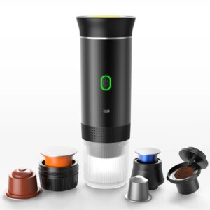 Portable wireless espresso coffee maker 3-in-1 for travel