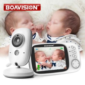 Video baby monitor with 3.2" LCD display