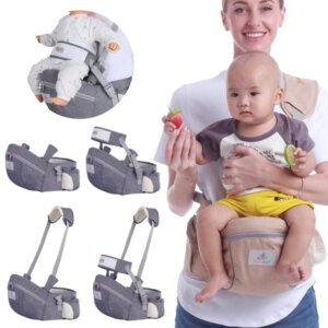 Ergonomic baby carrier with hip seat support