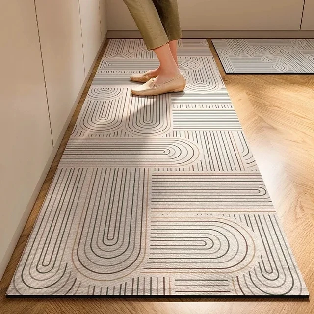 New 1 pc Japanese style soft kitchen diatomite mud floor mat, super anti slip, super absorbent, easy to handle carpet New 1 pc Japanese style soft kitchen diatomite mud floor mat, super anti slip, super absorbent, easy to handle carpet