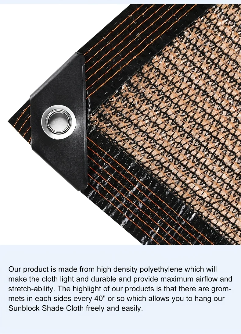 Garden Shade Cloth with Grommets
