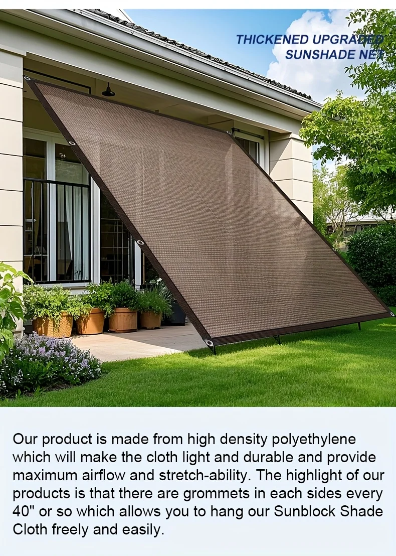 Garden Shade Cloth with Grommets