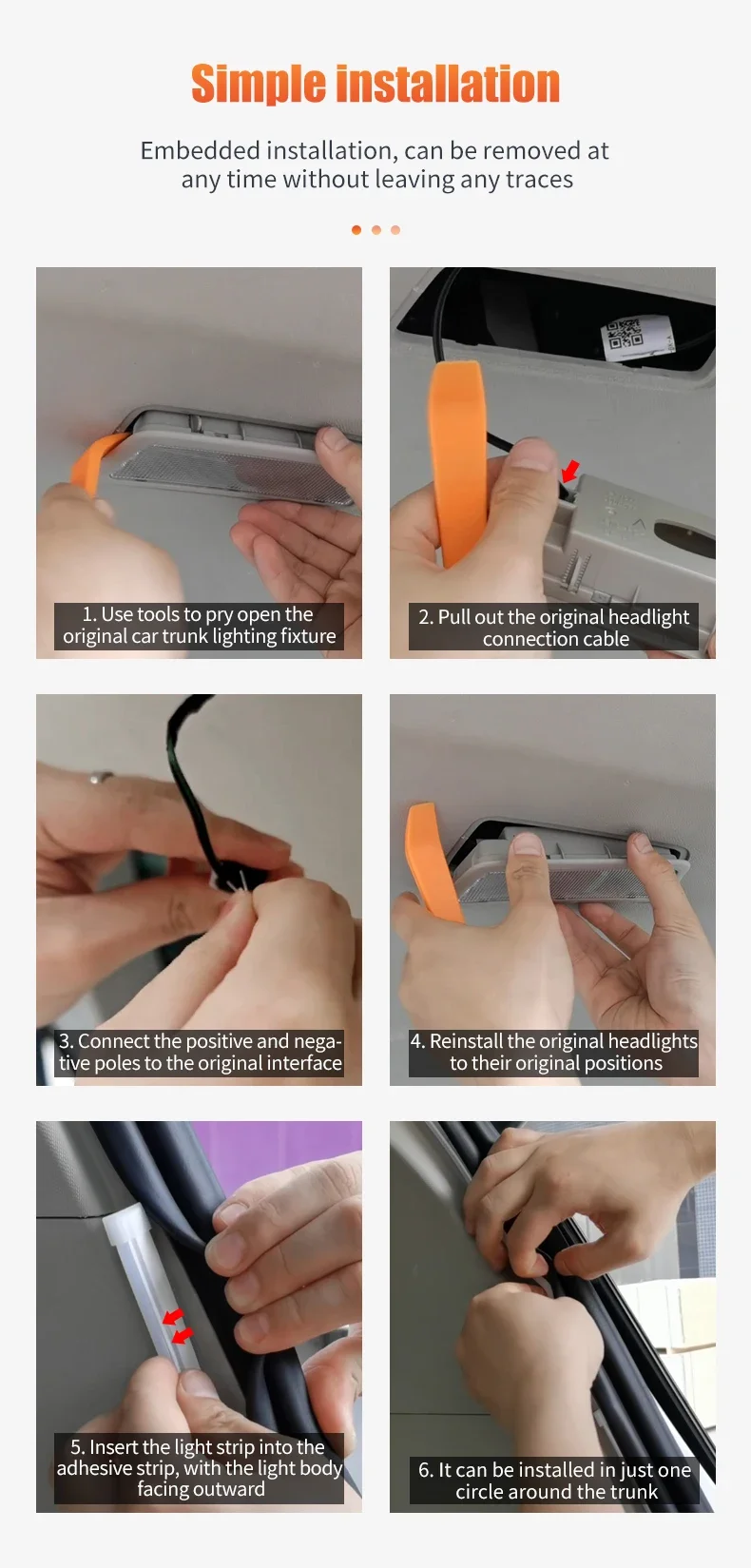 LED Trunk Ambient Light Strip