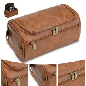 leather toiletry bag